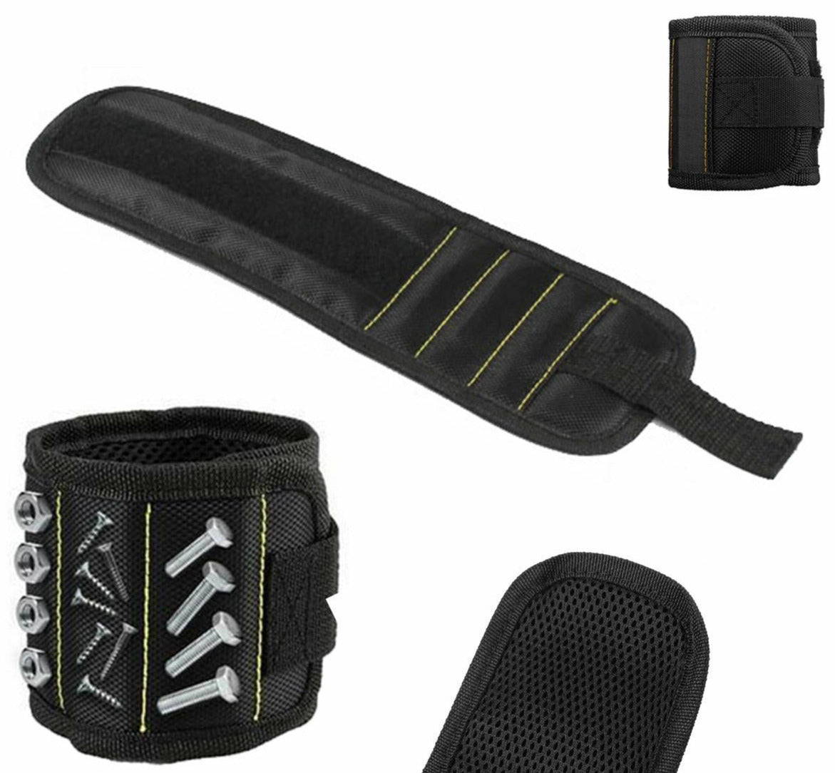 Bratara manseta magnetica, Zola®, profesionala pentru unelte, ajustare cu velcro, neagra, 30x9 cm Bratara manseta magnetica, Zola®, profesionala pentru unelte, ajustare cu velcro, neagra, 30x9 cm